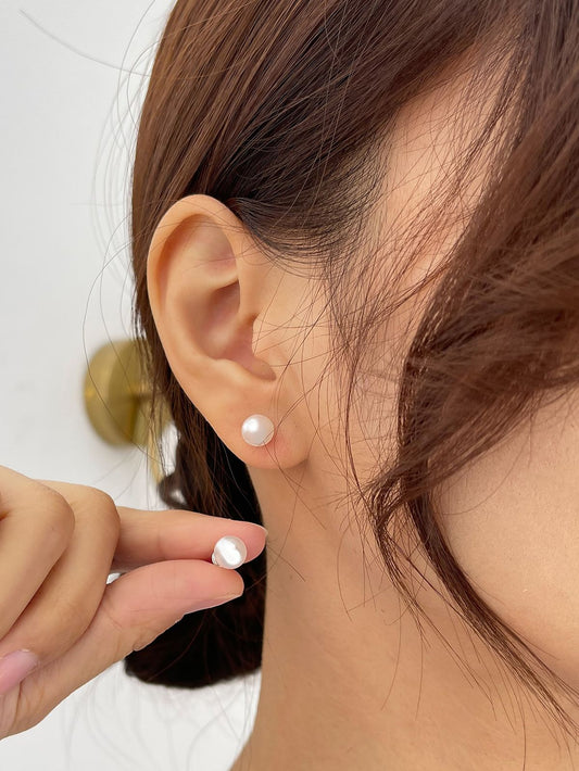 ต่างหูไข่มุกเงินแท้ 925 / 925 STERLING SILVER PEARL EARRINGS