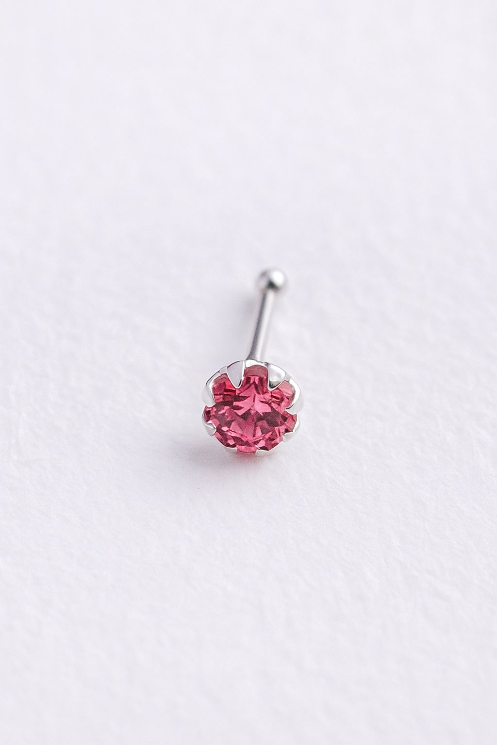 925 STERLING SILVER CRYSTAL NOSE PIN