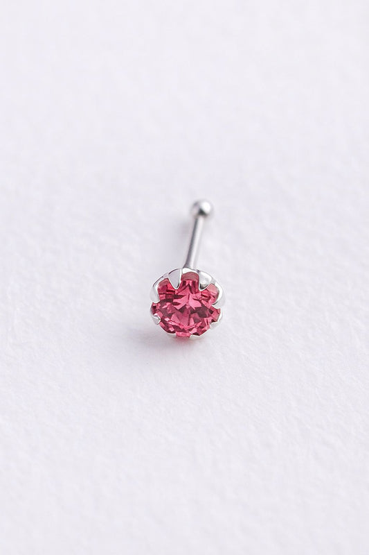 925 STERLING SILVER CRYSTAL NOSE PIN