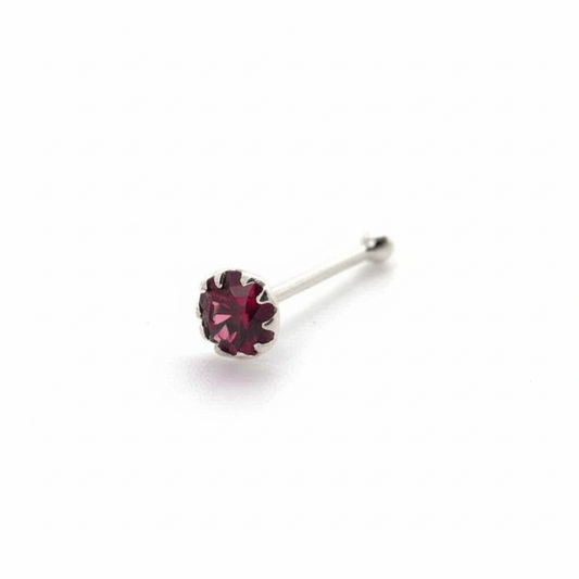 925 STERLING SILVER CRYSTAL NOSE PIN